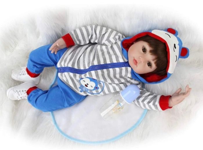 Reborn Baby Dolls 20" Real Soft Vinyl Silicone Realistic Dolls Toddler Lifelike Reborn Baby Boy Toys For Age3 plus (FREE POSTAGE)