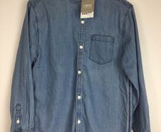 Next Boys Lightweight light blue denim look shirt brand new  9 years