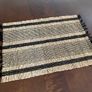Never Used  Set of 4 Striped Rectangular Seagrass Placemats Image 2