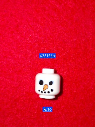 Lego Head with Carrot Nose 6231960