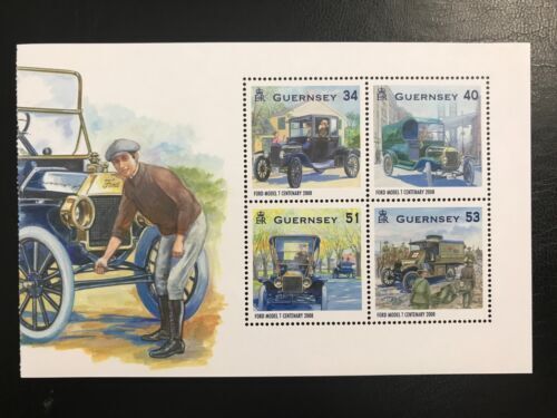 2008 Guernsey Centenary of the Model T Ford Commemorative Stamp Booklet MNH (MNH)
