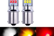 2Pcs New 1157 P21/5W BAY15D Super Bright 1800Lm LED Auto Tail Brake Bulb Turn Signal Car Daytime Running Lights Rear Fog Lamps