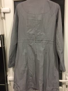 Grey "FranStyle" Trench Coat  size 10/12