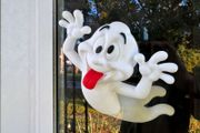3D Printed Flying Ghost  Halloween Window Decoration