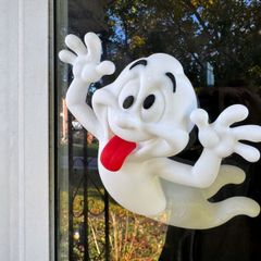 3D Printed Flying Ghost  Halloween Window Decoration