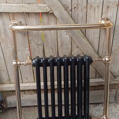Brass and Cast Iron towel radiator
