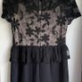 Embroidered lace black dress UK10-12 Image 6