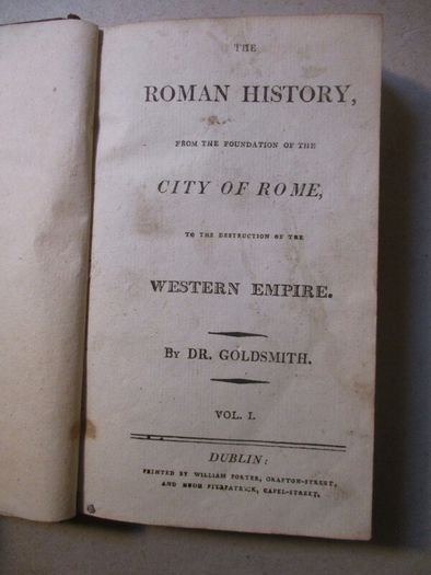 The Roman History....by Dr. Goldsmith, Dublin Printing