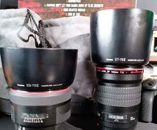 Canon ef 135mm F2 & Canon ef 85mm f1/2 lenses