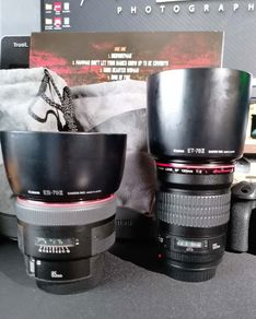 Canon ef 135mm F2 & Canon ef 85mm f1/2 lenses