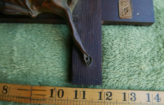 Vintage Germany 14,5"  Large  Wood Crucifix Cross
