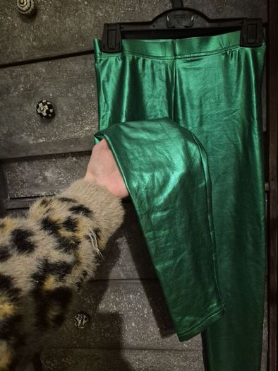 Leight Tucker Leggings in Metallic Green 10-11Y