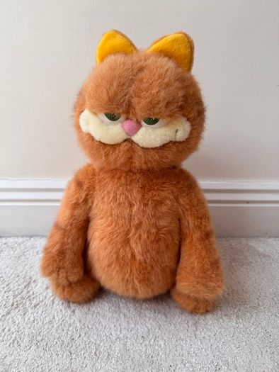 Vintage Garfield The Movie Soft Toy Push 2004 Approx. 33 cm. Used Please see photos