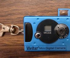 Miniature vintage digital camera