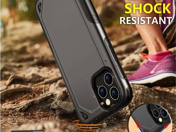 Hybrid Armour Case for iPhone 12 11 Pro XR XS MAX 6 7 8 SE Shockproof Back Cover