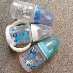 nuk bottles x6