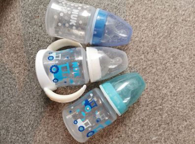 nuk bottles x6