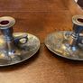 GENESIS  of Mullingar FURTHER REDUCED set of two candle holders as new   Snow fox candle holders Image 9