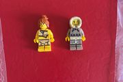 lego CMF series 5 x 2 ice fisherman cavewoman