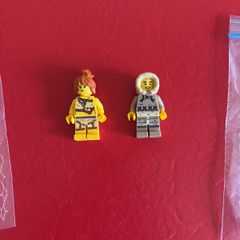 lego CMF series 5 x 2 ice fisherman cavewoman