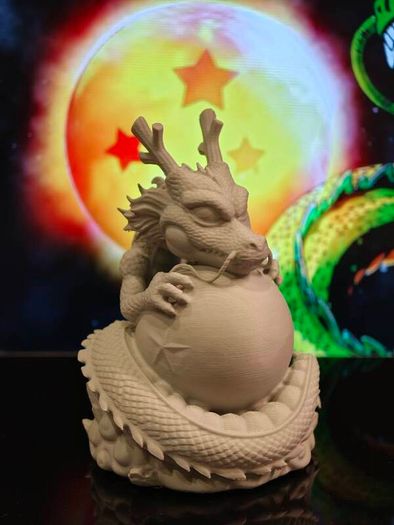 3D Printed Shenron & Dragon Ball Figurine