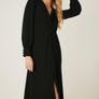 Dorothy Perkins Black Twist Front Dress. Size 14. New Image 2