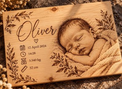 Laser Engraved Portrait