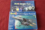 Revell F-14 Super Tomcat Model Set 2007 #040449 Skill 3 New In Pack Scale 1:44 With Paint