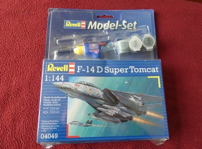 Revell F-14 Super Tomcat Model Set 2007 #040449 Skill 3 New In Pack Scale 1:44 With Paint
