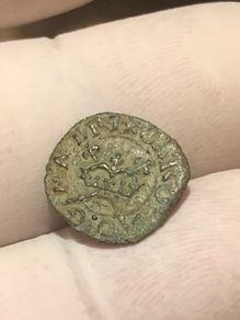Charles I 1625-49 Rose Farthing Mint Mark Crescent & Mullet