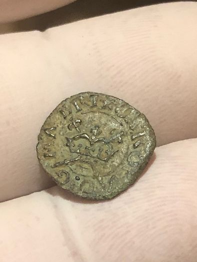 Charles I 1625-49 Rose Farthing Mint Mark Crescent & Mullet