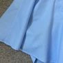 top Zara size large off the shoulder top cotton blue Image 6