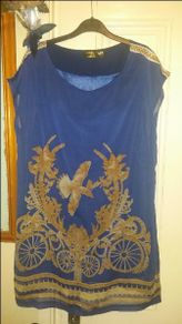 Pussycat London Navy tunic size S UK10 EUR38 Postage included