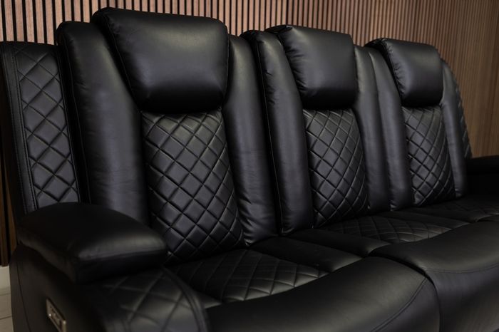 3 Seater Ashbyrne Electric Leather Recliner Sofa