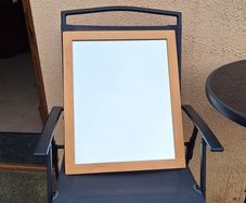 Light pine mirror