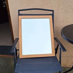 Light pine mirror