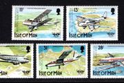 1984 Isle of Man 50th Anniversary of First Official Airmail to the Isle of Man and 40th Anniversary of international Civil Aviation Organisation Commemorative Stamp Mint Never Hinged (MNH)
