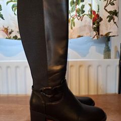 Black Knee High Boots. Size 39