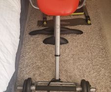 Exercise chair with weights