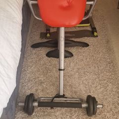 Exercise chair with weights