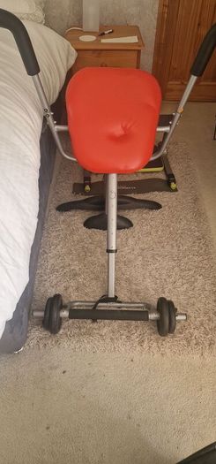 Exercise chair with weights