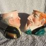 AVON WARE (Avon Art Pottery, Staffordshire) - a pair of vintage character jugs of Mr. Pickwick and Uriah Heep (Dicken's characters). c.1950's Image 4