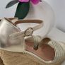 M Darina Gold wedges Sz 36 (Fit 3UK) - Rrp 59.99 (New) Image 7
