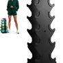 Dumbbell Rack Heavy Duty Steel, 3-Tier/ 5-Tier/ 6-Tier Weights Storage Dumbbell Stand, Dumbbell Tree Stand Weights Holder for Home Gym Image 2