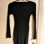 Black Ribbed Contrast-Trim Dress DIVIDED by H&M l Size S Image 4