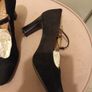 Next black suede T bar shoes Image 4