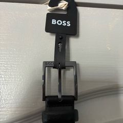 BOSS Mend Leather Belt Size 36 Black (New with Tags)
