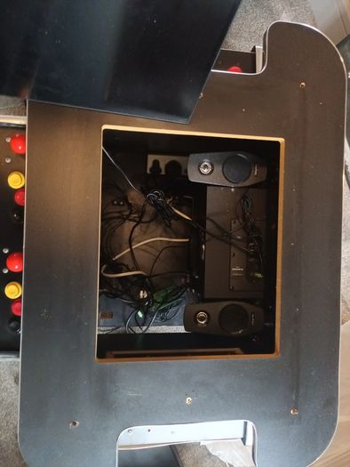 Arcade gaming cocktail table.