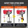Electric Hoist, 598.7 kg Lifting Capacity, 1150W 220V Electric Steel Wire Winch with 427 cm Wired Remote Control, Image 4