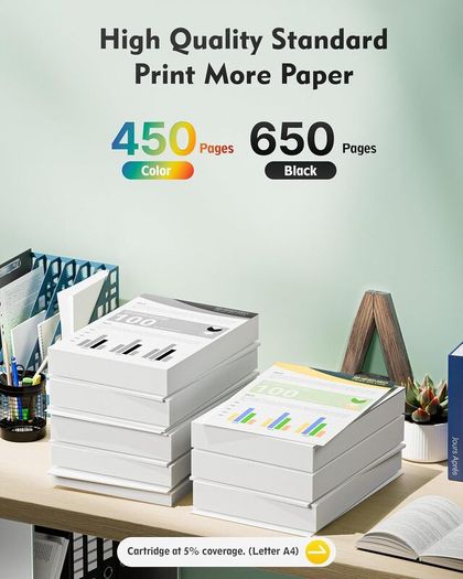 301XL Ink Cartridges Combo Pack Remanufactured for HP 301 301XL Ink Cartridges Black and Colour for Envy 4500 5530 5532 4502 4507 DeskJet 2540 2050 OfficeJet 2620 2622 463 2Pack